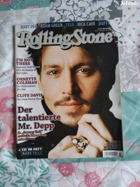 2008/mrcius Rolling Stone magazin, Johnny Depp