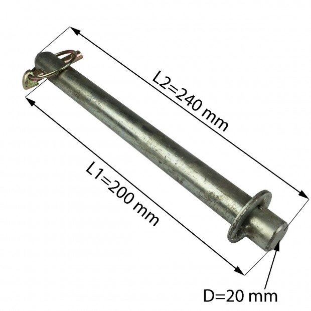 200/245 mm gyűrűs csapszeg villahosszabbító, targoncavilla, targonca