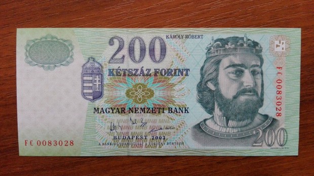 200 Forintos paprpnz 2003-as