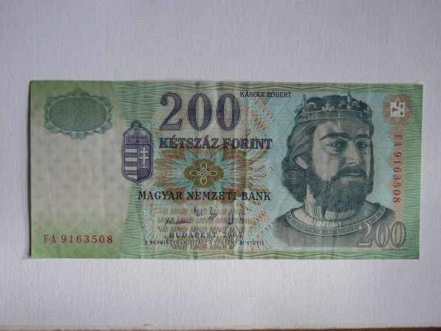 200 forint 2005 Fa sorozat. EF+ llapot!