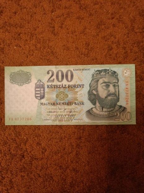 200 forintos paprpnz 2005 s UNC llapotban 
