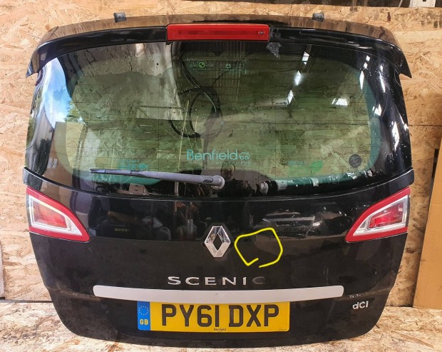 2011 Renault Scenic Dízel csomagtér ajtó 23.10.23