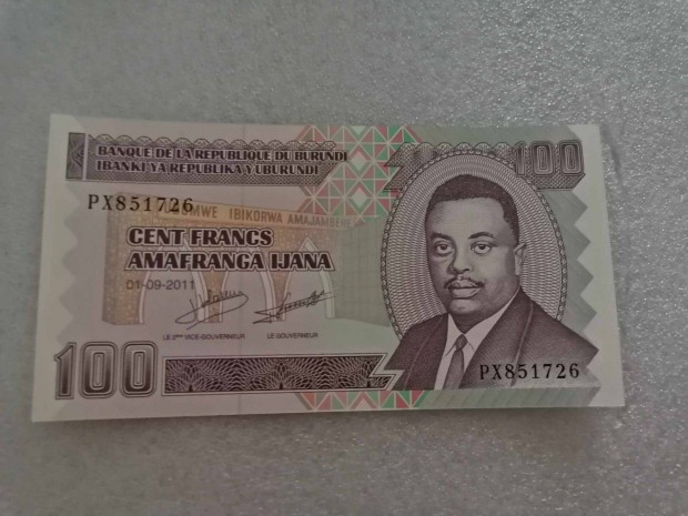 2011 / 100 Francs UNC Burundi (VV )