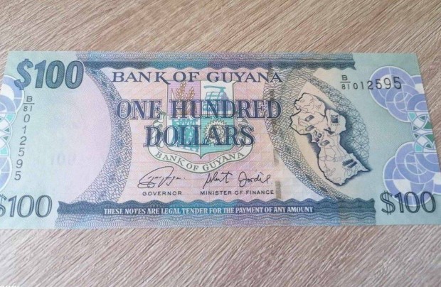 2012 / 100 Dollr UNC Guyana (11)