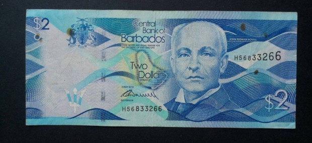 2013 / 2 Dollars Barbados (MM)