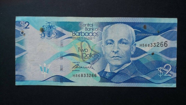 2013 / 2 Dollars Barbados (MM)