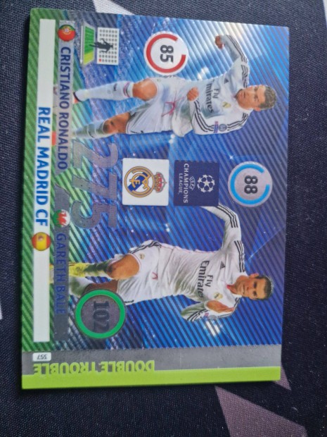 2014-15 Panini UEFA CL Adrenalyn Cristiano Ronaldo x BALE Double Tr