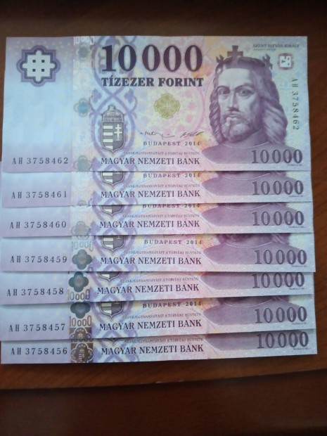 2014 bankjegyek 10 ezer forint