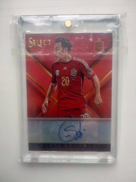 2015 Panini Select Soccer Santi Cazorla Red Prizm Auto 23/30