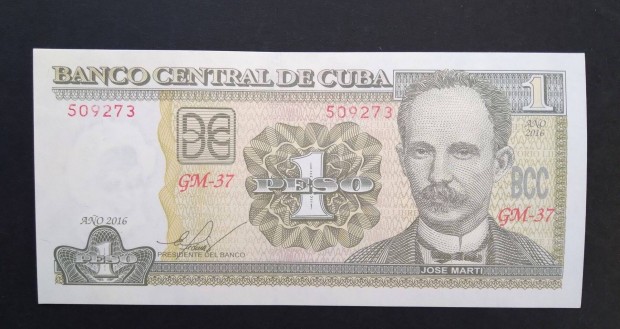 2016 / 1 Peso UNC Kuba