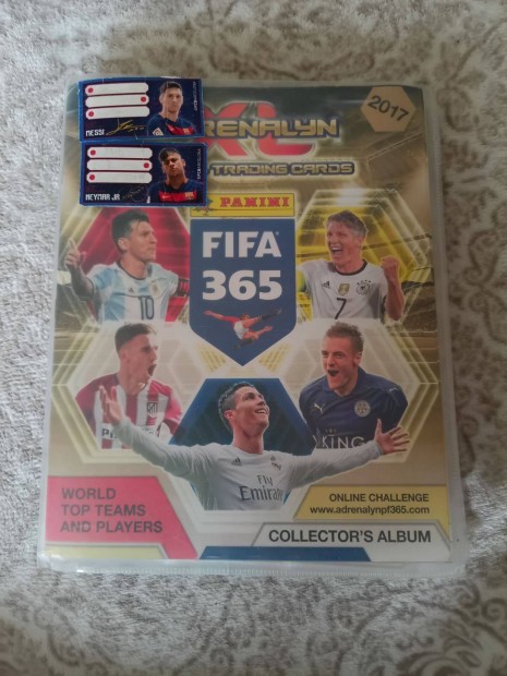 2017 Panini FIFA 365 Adrenalin XL teljes album