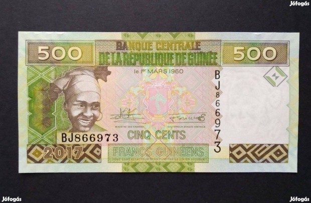 2017 / 500 Francs UNC Guinea (MM)