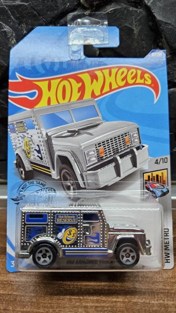 2018 Hot Wheels # HW Metro # Armored Truck -chrome