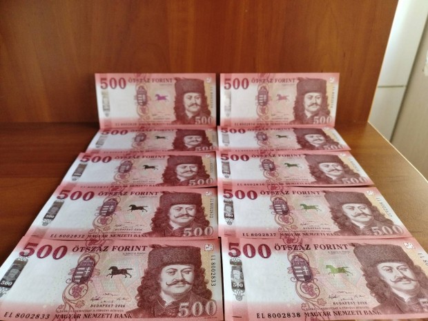 2018-as sorszamkvet 500 forintos bankjegy elad hibatlan allapotban