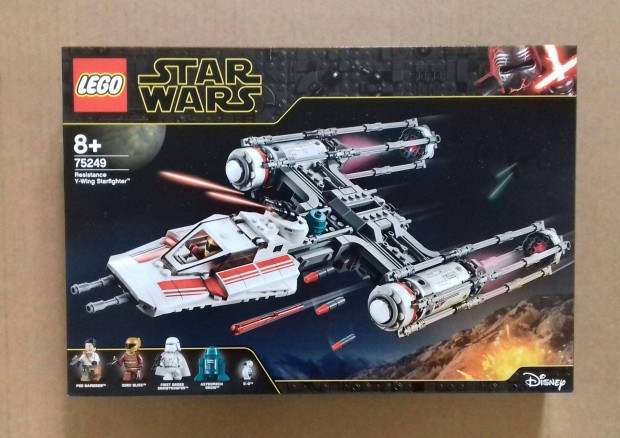 2019: Bontatlan Star Wars LEGO 75249 Resistance Y-Wing utnvt GLS Fox