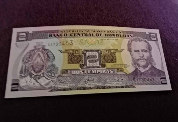 2019 / 2 lempiras UNC Honduras (MM)