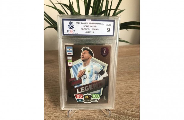 2022 Panini World Cup Qatar Messi legend Platinum 27/99 krtya