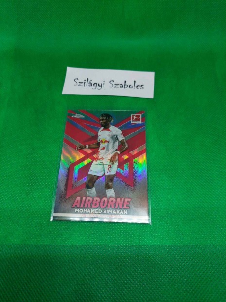 2022 Topps Chrome Bundesliga Airborne Mohamed Simakan RB Leipzig