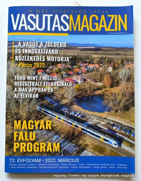 2022 mrcius / Vasutas Magazin / jsg - Magyar / Ssz.: 28875