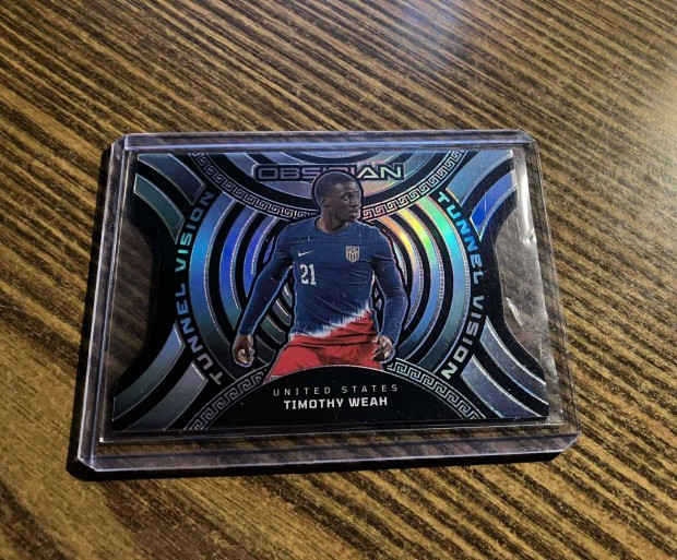 2023-24 Panini Obsidian - Timothy Weah /120 - Tunnel Vision - USA