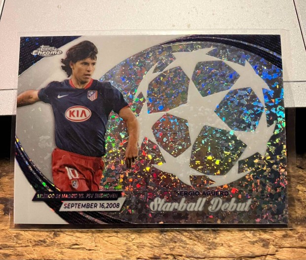 2023-24 Topps Chrome UCC - Sergio Agero Starball Debut - Atletico Mad