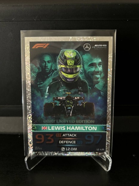 2023 Topps F1 Turbo Attax - #LE4UR Lewis Hamilton Goat Limited Edition