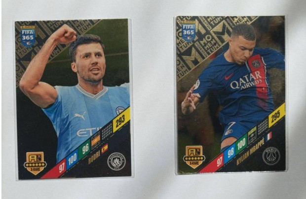 2024 FIFA Adrenalyn 365 XL Mbappé, Rodri momentum