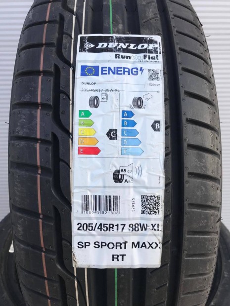 205/45R17 205/45 R17 új Dunlop RSC defekttűrő nyári gumi Dot23