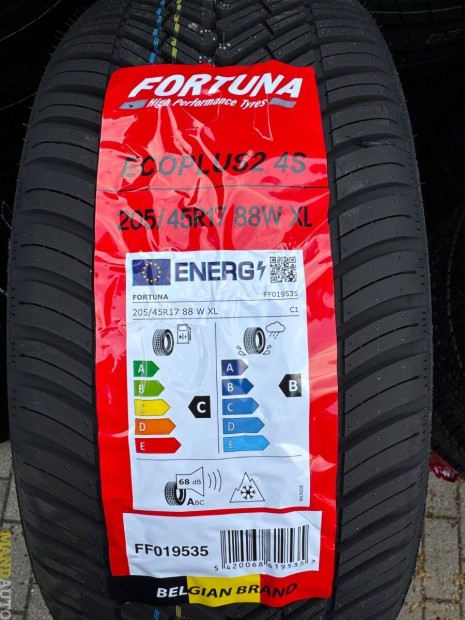 205/45R17 Fortuna Ecoplus2 4Season,Új négy évszakos gumi