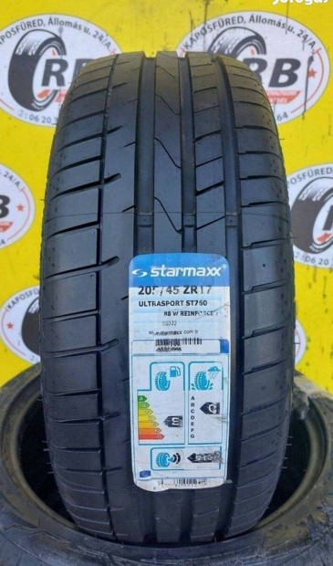 205/45 r17 Starmaxx j nyrigumi,, vjrat: 2018 17 500 Ft/db