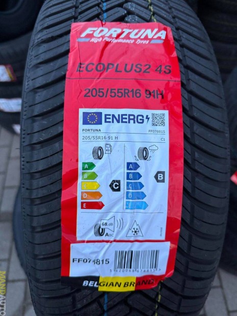 205/55R16 Fortuna Ecoplus2 4Season,Új négy évszakos gumi