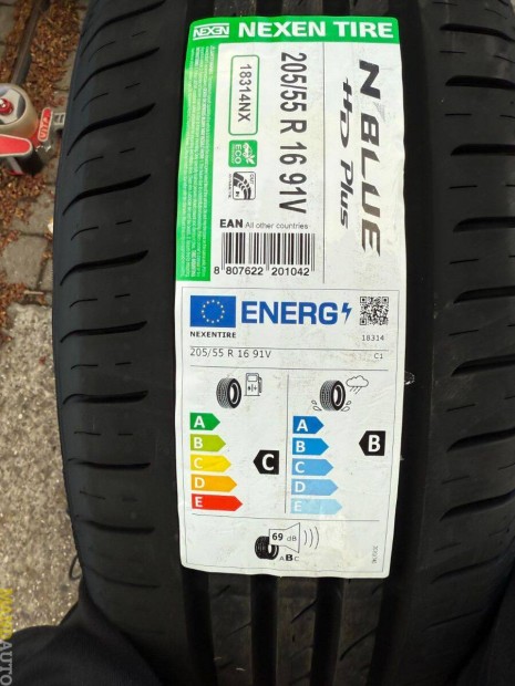205/55R16 Nexen Nblue HD Plus,Új nyárigumi