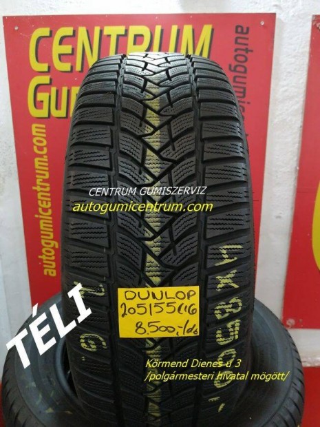 205/55R16 hasznlt tli gumi Dunlop 2.gar