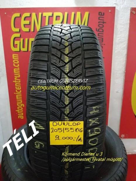 205/55R16 hasznlt tli gumi Dunlop 4DB