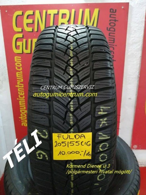 205/55R16 hasznlt tli gumi Fulda 2.gar