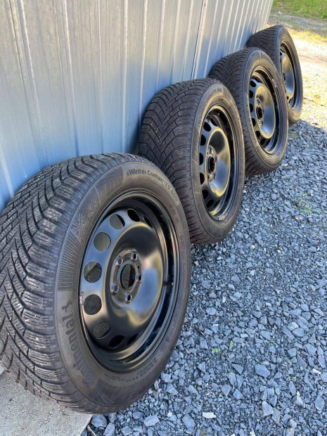 205 55 16 Continental téligumi, Vw gyári 16 colos 5x112 Lemezfelnivel