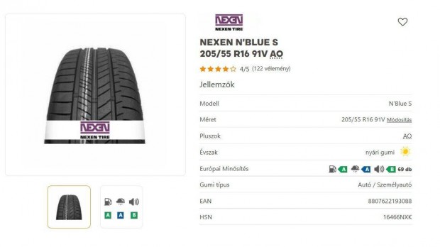 205/55 R16 Új Toyota alufelni garnitúra új gumival