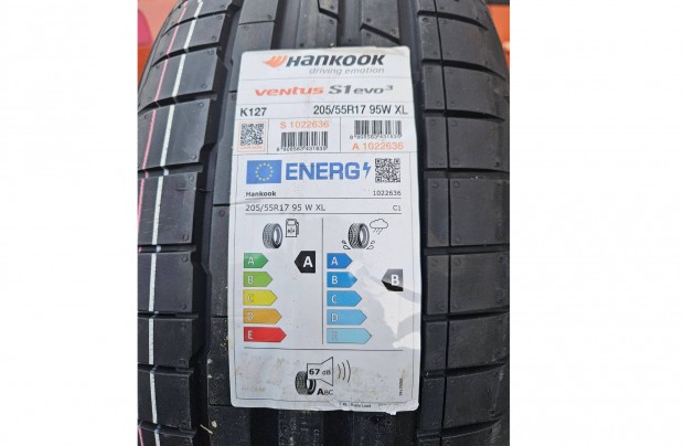 205/55 R17 új Hankook nyári gumi 4db DOT 2024