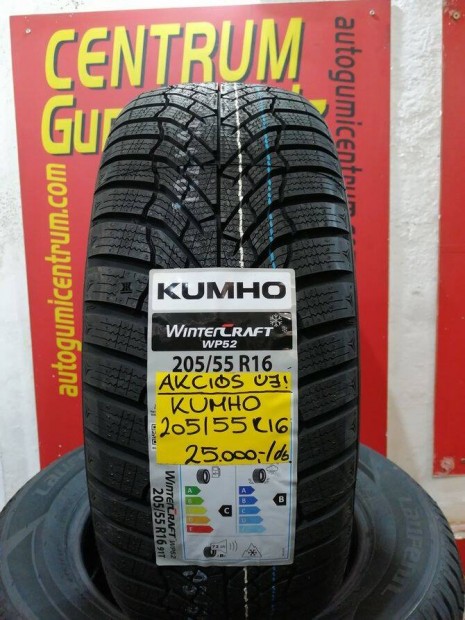 205/55r16 Kumho Wintercraft WP52 tli