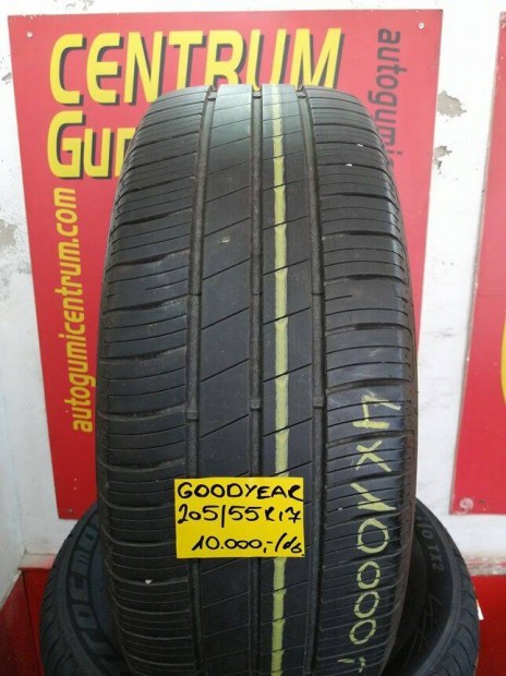 205/55r17 használt nyári gumi Goodyear 4db 10.000 Ft