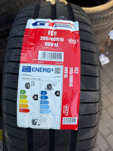 205/60R16 Gtradial FE2(XL) EV-elektromos autóra is.Új nyárigumi