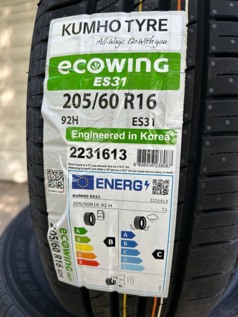 205/60R16 Kumho Ecowing Es32,j nyri gumi