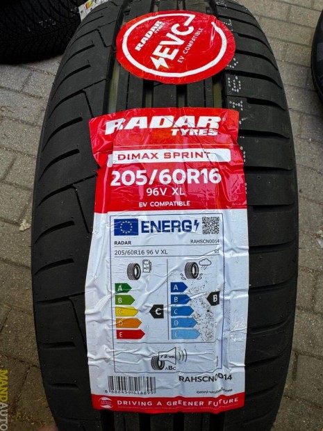 205/60R16 RADAR Dimax Sprint EVC(XL)
