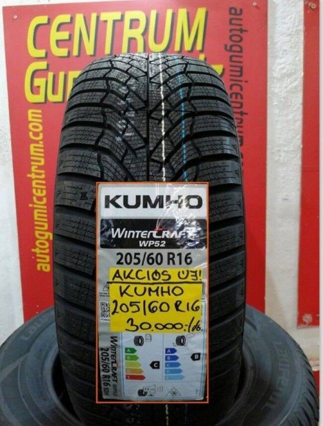 205/60r16 Kumho WP52 Wintercraft gumi