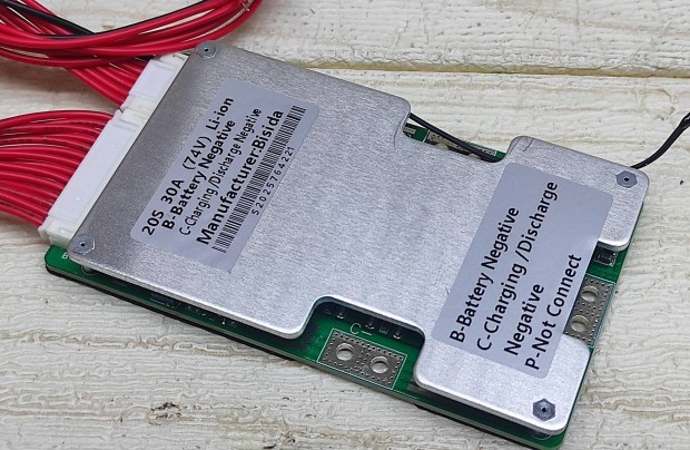 20S 30A 74V BMS �ramk�r t�lmeleged�s v�d�vel ballanszeres Li-ion akku