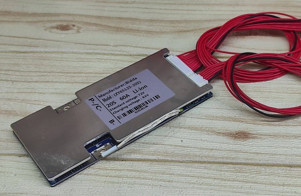 20S 60A 74V BMS �ramk�r t�lmeleged�s v�d�vel ballanszeres Li-ion akku