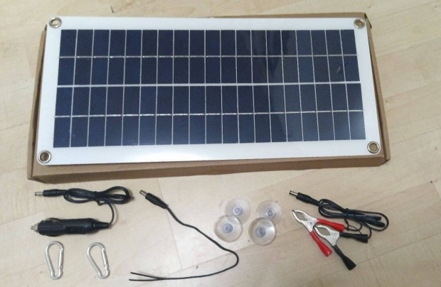 20W-os napelem panel 43.5x20cm 2db USB