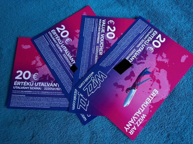 20 Euro Wizz Air ajndk utalvny / Voucher