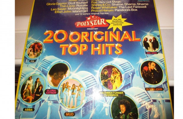 20 Original top hits bakelit hanglemez elad