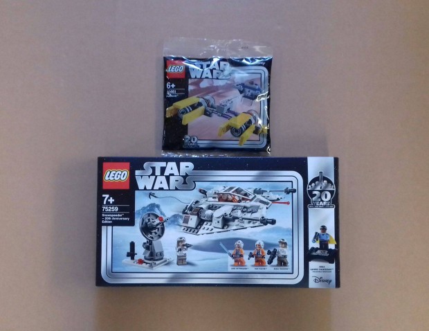 20. vforduls bontatlan Star Wars LEGO 30461 Podracer + 75259 Foxrba